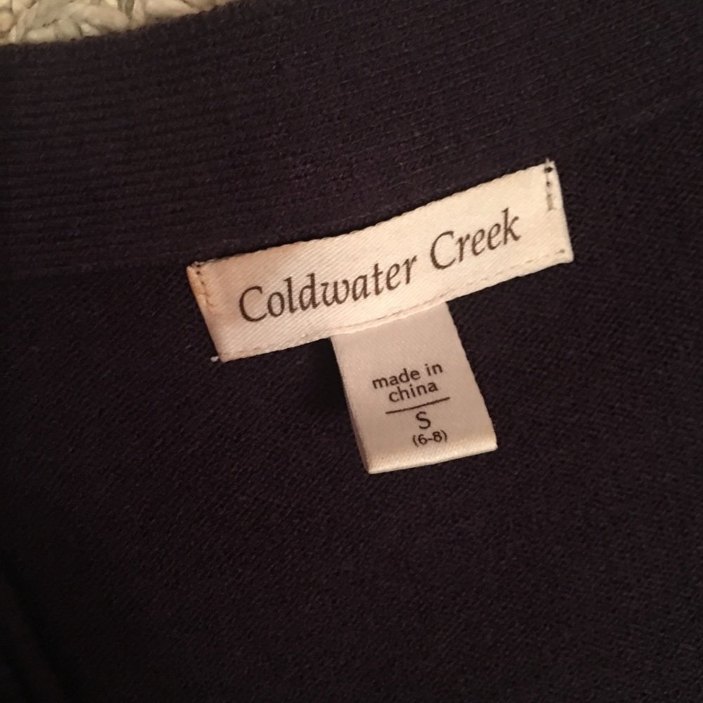 Coldwater Creek Eggplant 🍆 Cardigan with Pockets - Picture 3 of 3